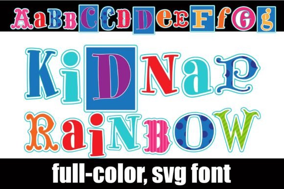 Kidnap Rainbow Font