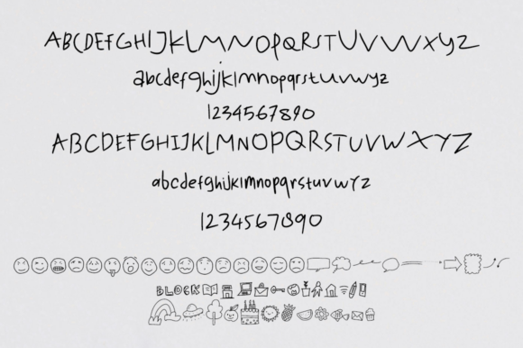 Kids Handmade Font preview 3