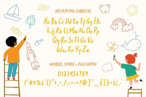 Kids Playtime Font preview 2