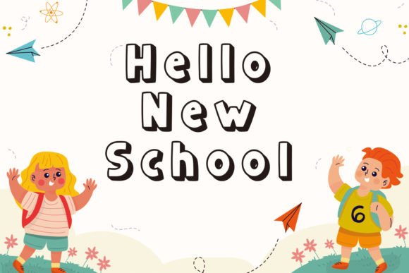 Kidszone Font preview 4