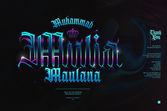 Avestrava Tattoo Font preview 2