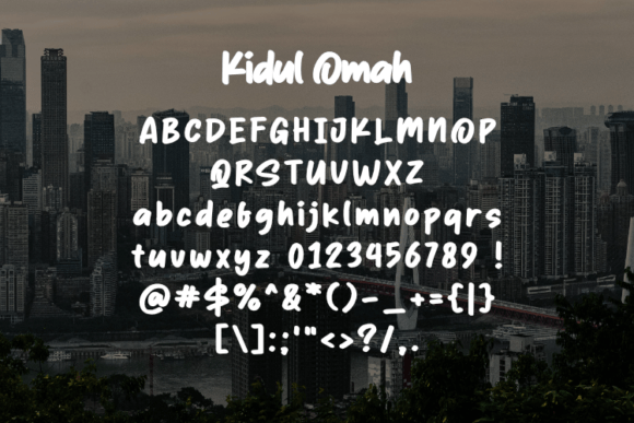 Kidul Omah Font preview 2
