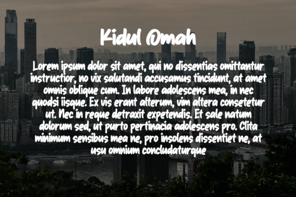 Kidul Omah Font preview 3