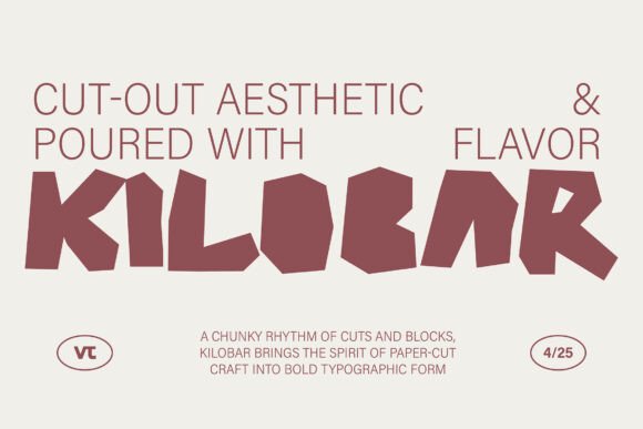 Kilobar Font preview 2