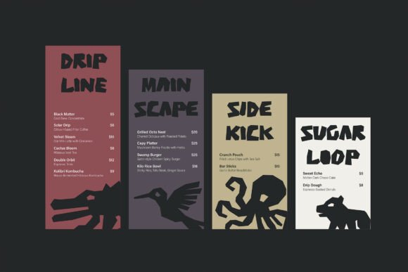 Kilobar Font preview 4