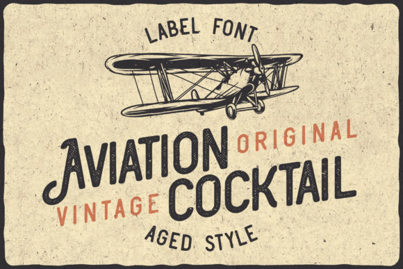 Aviation Cocktail Font preview 3