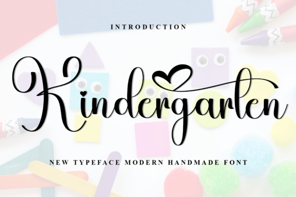 Kindergarten Font preview 2