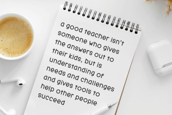 Kindness Teacher Font preview 2
