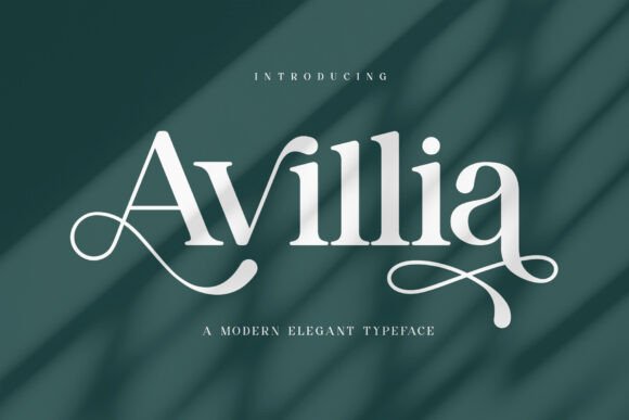 Avillia Font preview 2