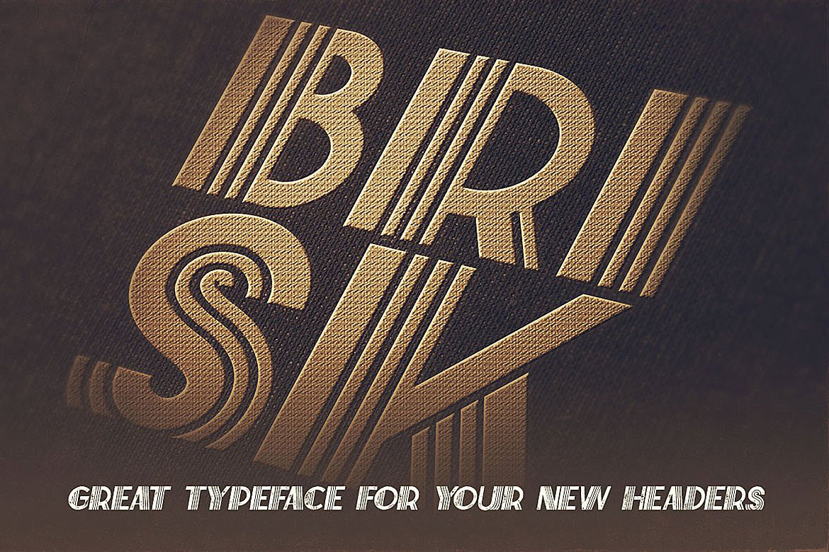 Brisk Font preview 4