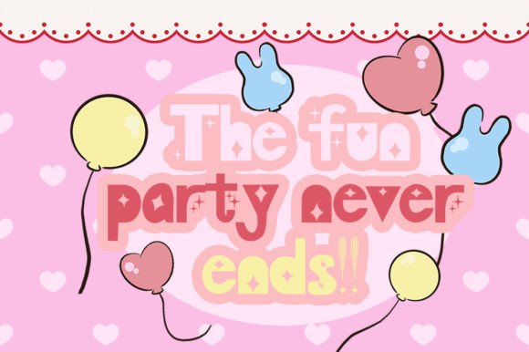 Kira Kawaii Font preview 3