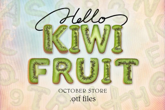 Kiwi Fruit Font