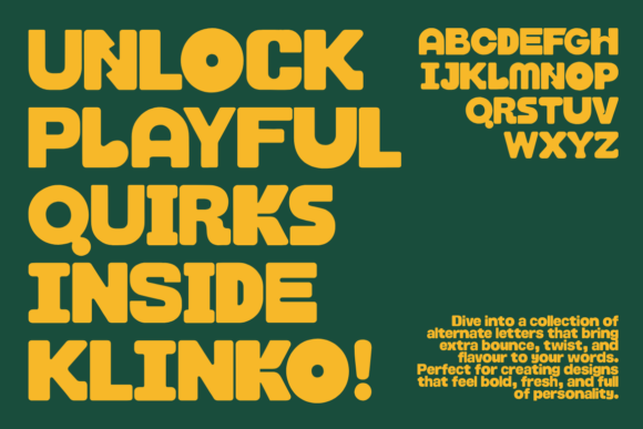 Klinko Font preview 4