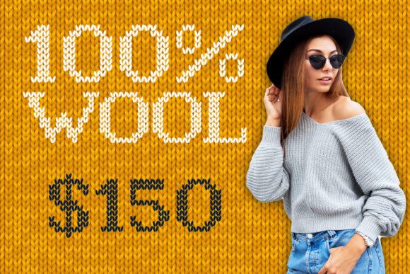 Knitto Font preview 4
