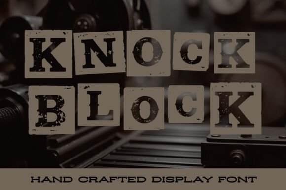 Knock Block Font preview 2