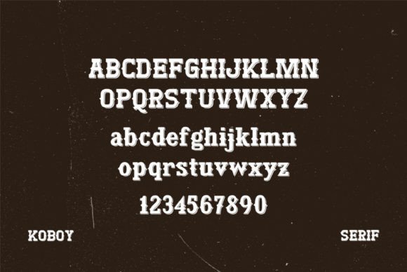 Koboy Font preview 3