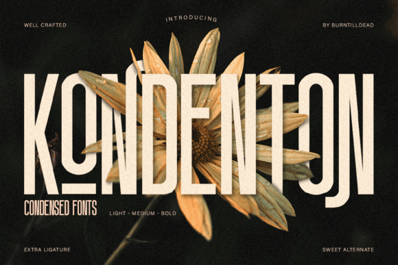 Kondenton Font preview 2