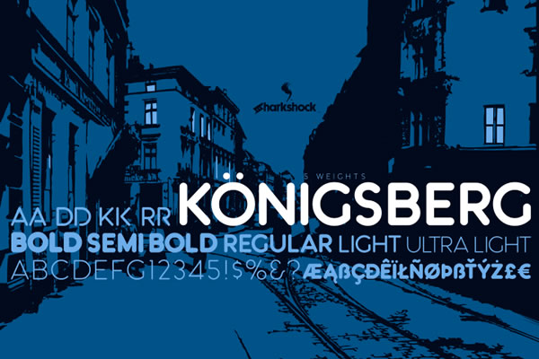 Königsberg Font preview 2
