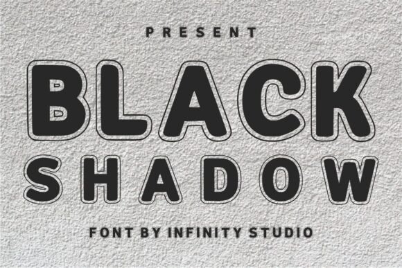 Black Shadow Font
