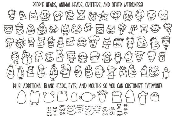Kookyheads Font preview 2