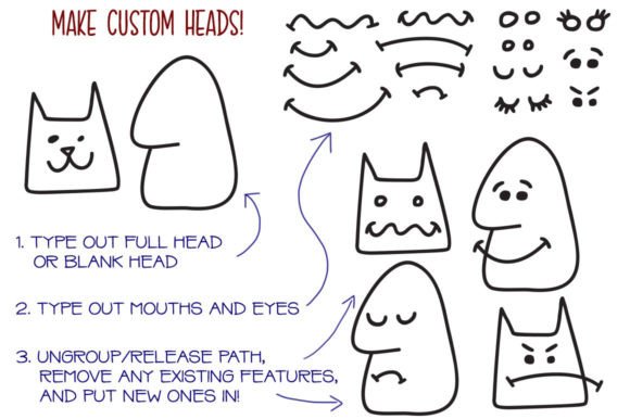 Kookyheads Font preview 3