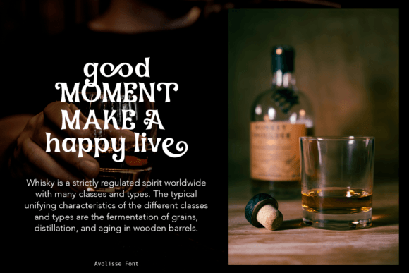 Avolisse Font preview 2