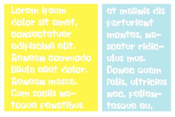 Krabpants Font preview 4