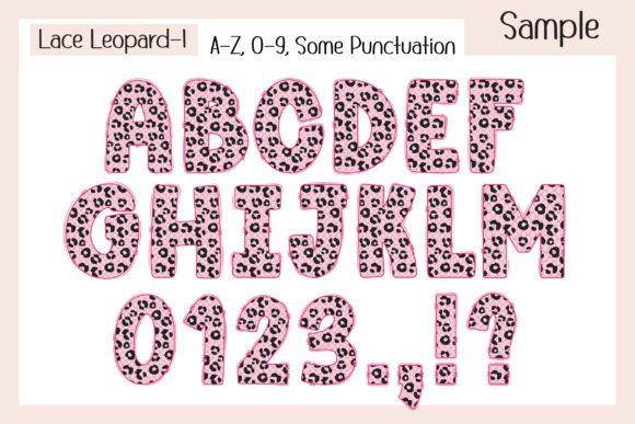 Lace Leopard Font preview 3