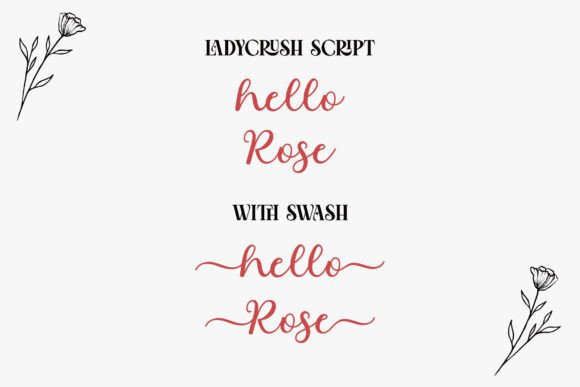 Lady Crush Font preview 2
