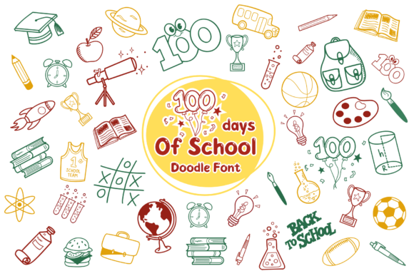 100 Days of School Font