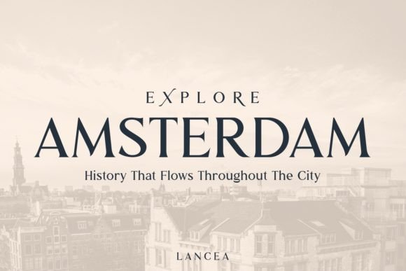 Lancea Font preview 2