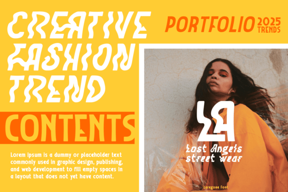 Laregone Font preview 2