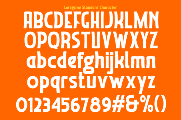 Laregone Font preview 3