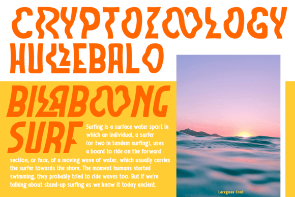 Laregone Font preview 4