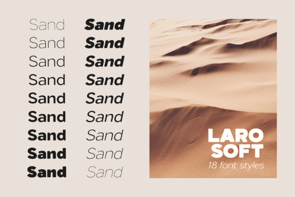 Laro Soft Font preview 3