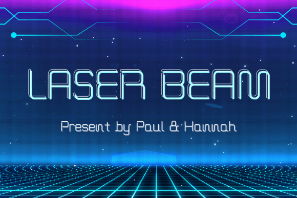 Laser Beam Font