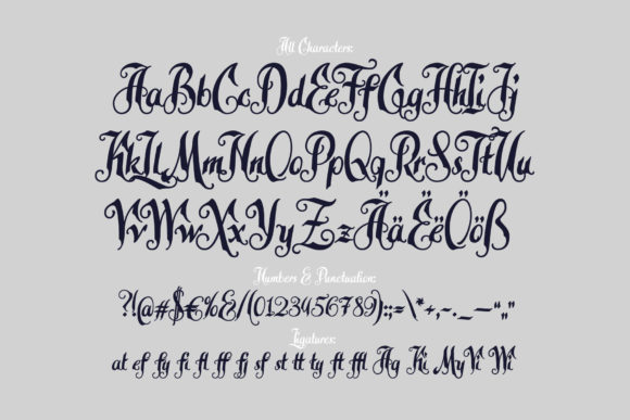 Late Frost Font preview 4