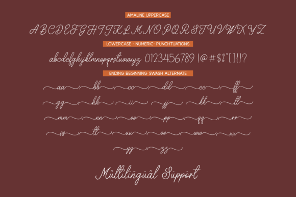 Lauris Manis Amaline Duo Font preview 2