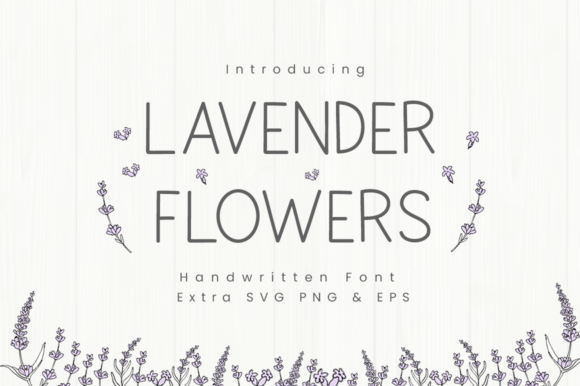 Lavender Flowers Font
