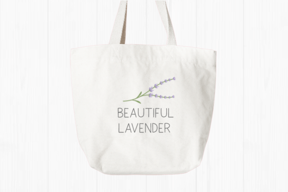 Lavender Flowers Font preview 4