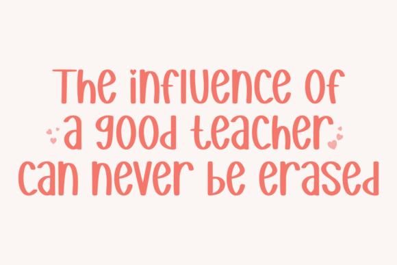 Learning Teacher Font preview 2