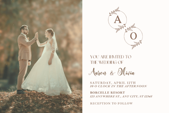 Leaves Monogram Font preview 4