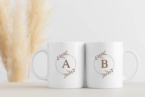 Leaves Monogram Font preview 8