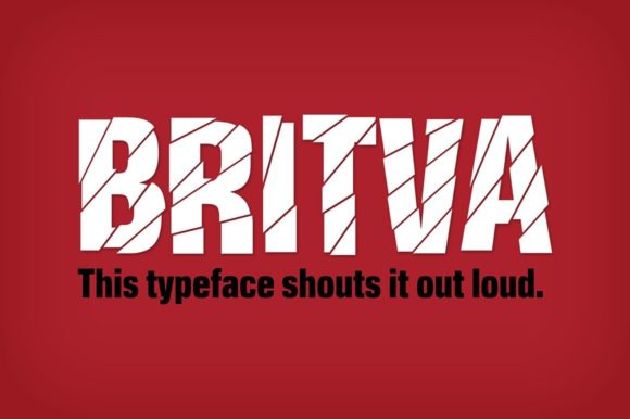 Britva Font preview 2