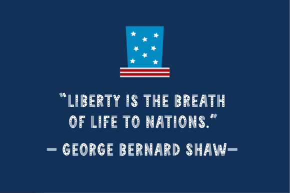 4th of July Font preview 2