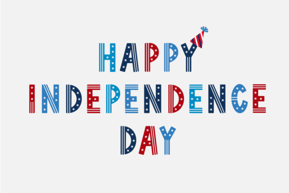 4th of July Font preview 4