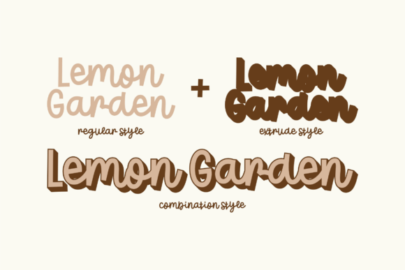 Lemon Garden Font preview 3