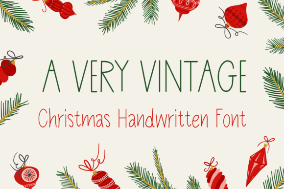 A Very Vintage Font