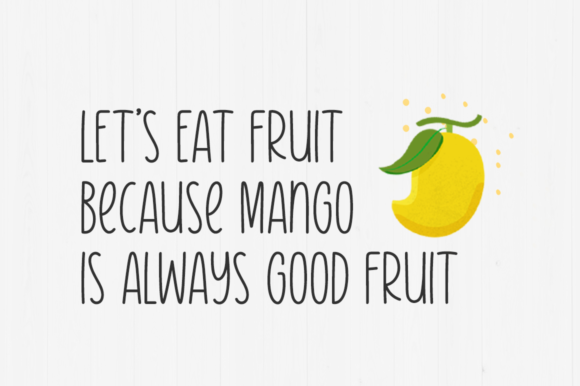 Lemons & Mangos Font preview 2