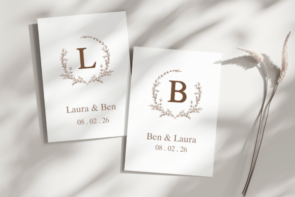 Lena Monogram Font preview 2